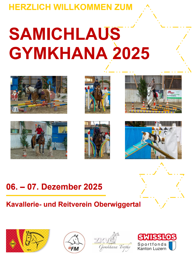 Programmflyer Samichlaus Gymkhana 2025